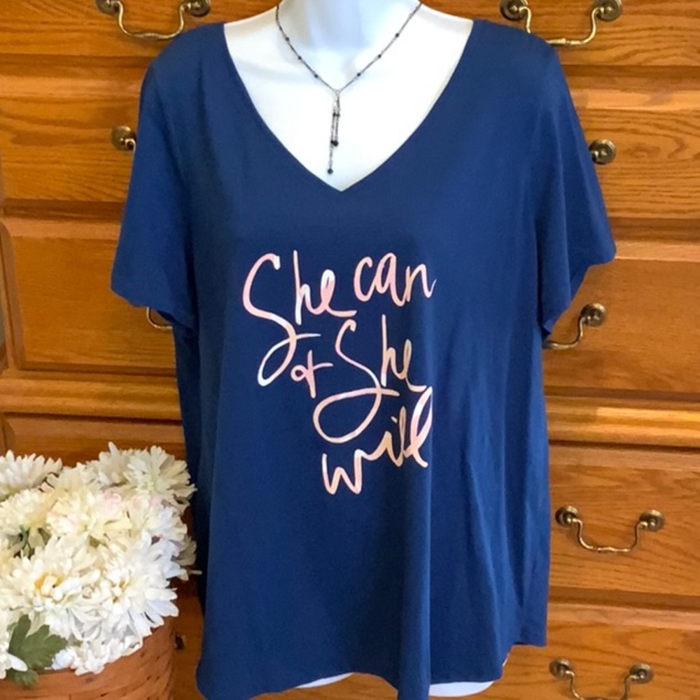 She Can & She Will T Shirt